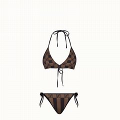       Brown Lycra® bikini       swimsuit       swimwear 